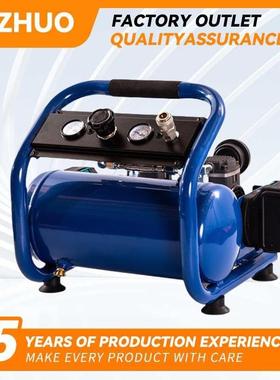 工业级大功率空压机充电式无线锂电空气压缩机双气表打气泵