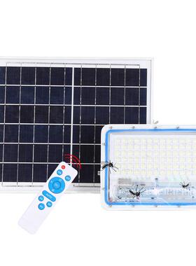 太阳能投光灯50W100W太阳能庭院灯户外灭蚊灯野营灯农村超亮防水