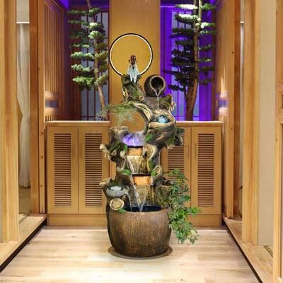 迪马假山喷泉流水客厅装饰景观风水轮招财摆件办公室家居装饰礼