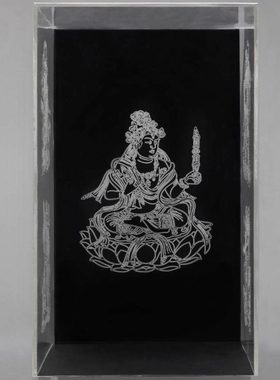 宝箧印陀罗尼塔五轮塔舍利塔宝箧印塔佛塔像有机玻璃罩3号带底座