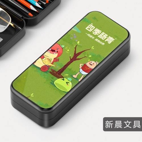 香肠派对笔袋大容量多功能女生初中生小学生儿童文具盒铅笔盒男孩