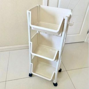 厨房蔬果置物架落地式可移动菜架子多功能杂物收纳架多层碗碟支架