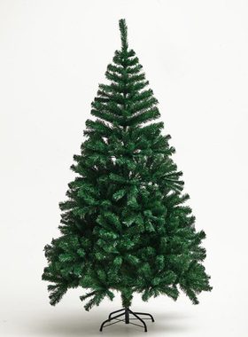 泓瀚 1.5米绿色加密圣诞树1.8米2.1米小型家用裸树圣诞节装饰品