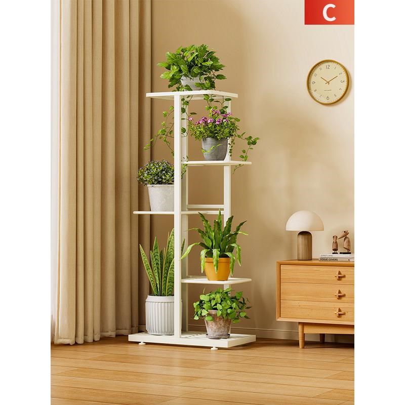 T客厅落地式花架子m阳台多层花盆置物架室内室外摆放绿萝多肉植物