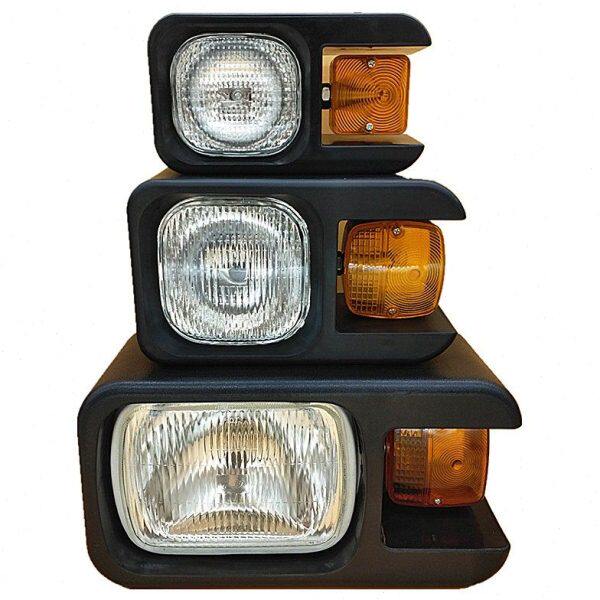 莱州青州小型装载机铲车水晶组合前大灯后尾灯转向灯厂家车门灯