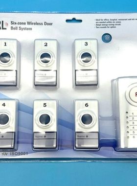 柔乐RL-0506D门铃无线6路告知器点菜器无线声光服务器