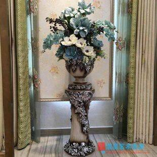 欧式 落地大花瓶仿真花艺套装 插花客厅装 饰花摆件家居饰品摆设 美式