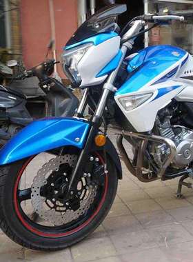 摩托车GW250/DL250/GSX250改装 大直径320mm浮动盘刹车盘花盘