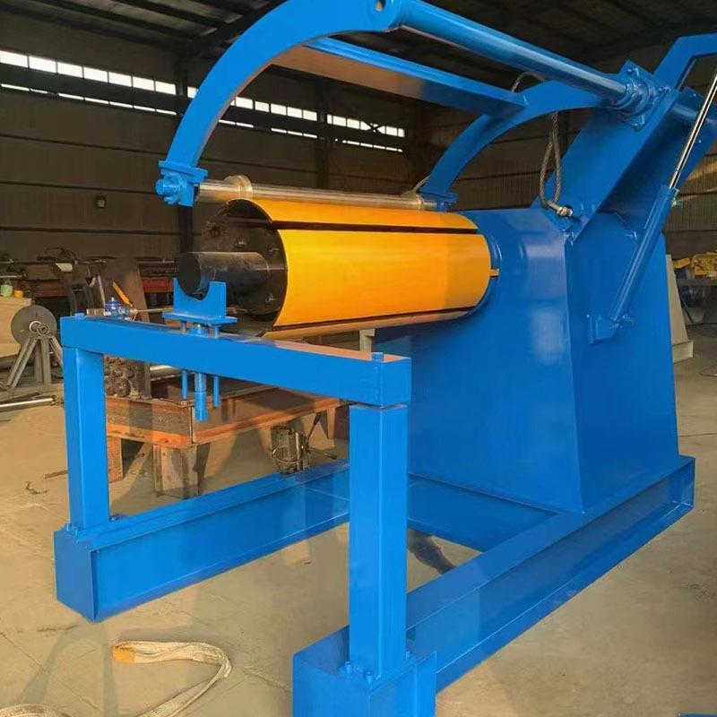 全自动液压开卷机自动涨紧收卷机带小车带押臂开卷机