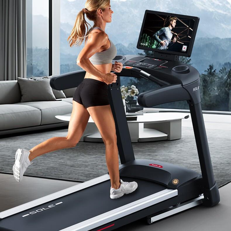 速尔（SOLE）美国高端跑步机家庭用静音减震护膝爬坡 智能F63MAX