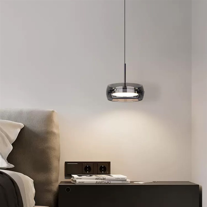 网红床头吊灯现代简约q轻奢走廊过道灯玄关小吊灯高级感卧室吊线