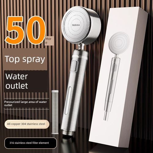 304不锈钢过滤压力淋浴头,用于洗澡,防摔浴室淋浴头,.压力淋浴头