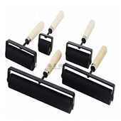 版 画油墨拓印软橡胶滚轮大小号滚轴刷墙滚油漆印工具 画滚筒