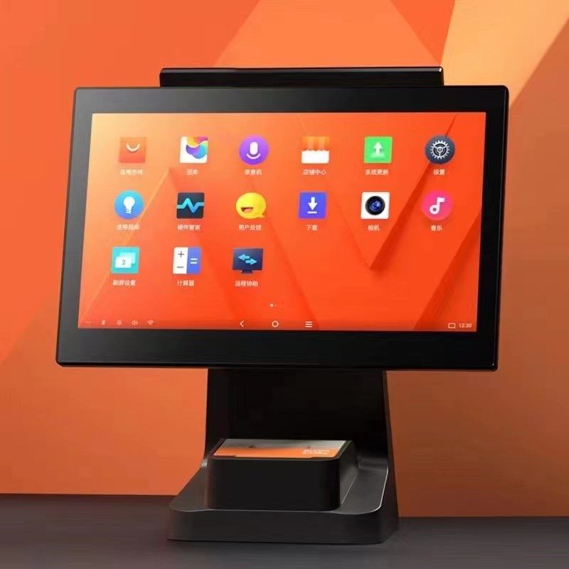 sunmi商米D2splusu收银机全新大小双屏安卓商用餐饮触摸一体便利