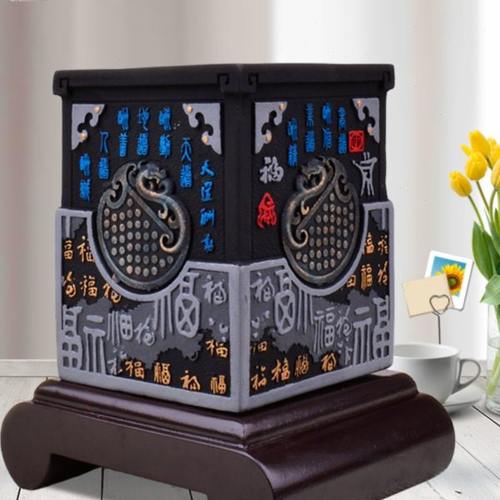 送领导朋友老师礼物办公室书桌笔筒摆件炭雕书房实用商务礼品定制