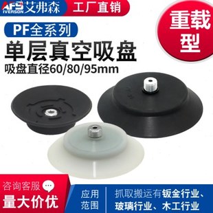 开箱机真空吸盘PF M12 1.25强力硅胶吸嘴工业吸盘 AFS