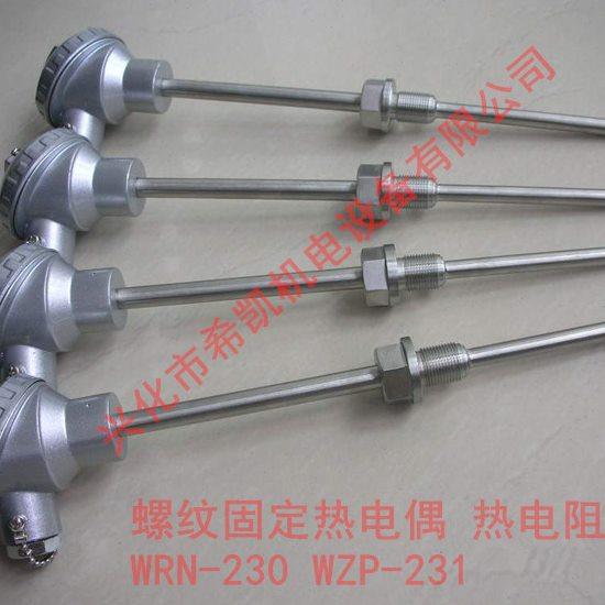 装配式热电偶 K型固定螺纹铂热电阻 温度传感器 测温探头WRN-230
