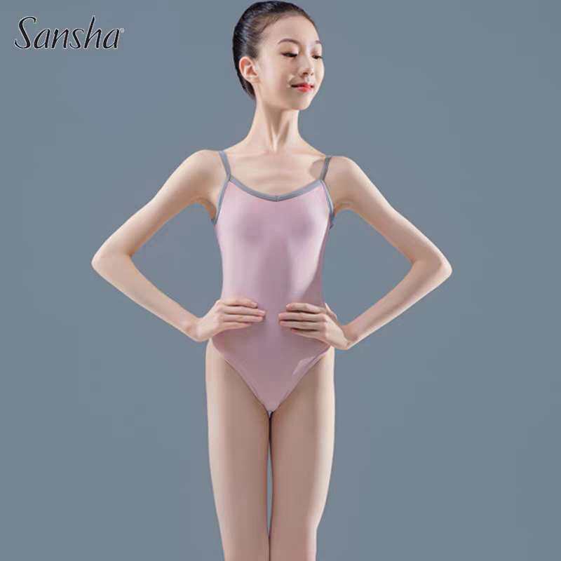三沙芭蕾舞蹈练功服吊带冰丝高胯艺考形体服2025新款夏体操服女生
