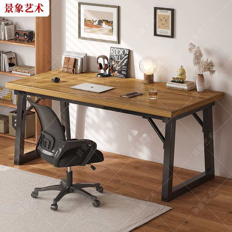 电脑桌台式家用办公桌现代简约学生学习写字书桌轻奢洽谈桌长条桌