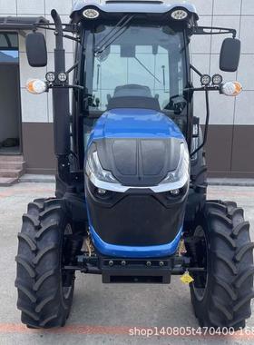 跨境外贸拖拉机工厂80马力拖拉机四缸58.8kw动力澎湃农用耕田犁地