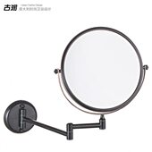 厕所双面放大镜子挂墙浴室化妆镜壁挂折叠可粘墙上宿舍家用学生