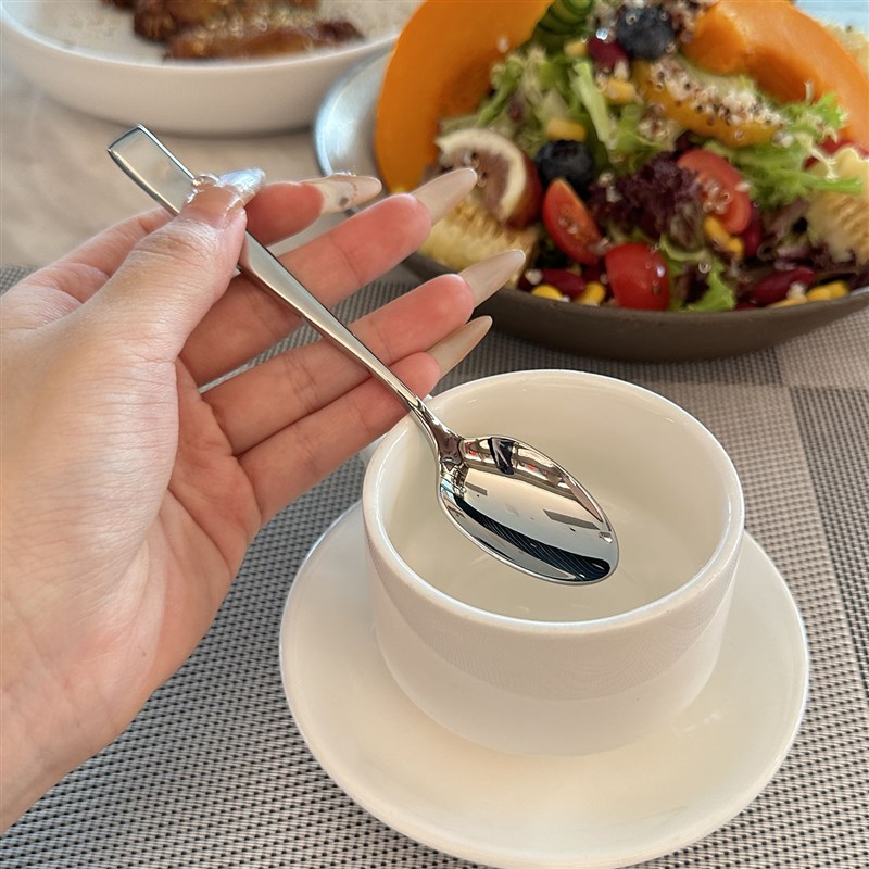 【漂亮老板娘自用款l】316品级不锈钢咖啡勺甜品勺西餐茶勺搅拌勺