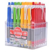 网红圆珠笔0.7mm天丰535D办公蓝色原珠笔粗笔芯粗笔芯书写顺滑笔