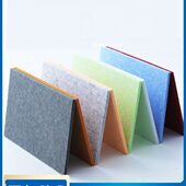 聚酯纤维吸音板酒吧KTV录音棚幼儿园会议室影院阻燃防潮毛毡板