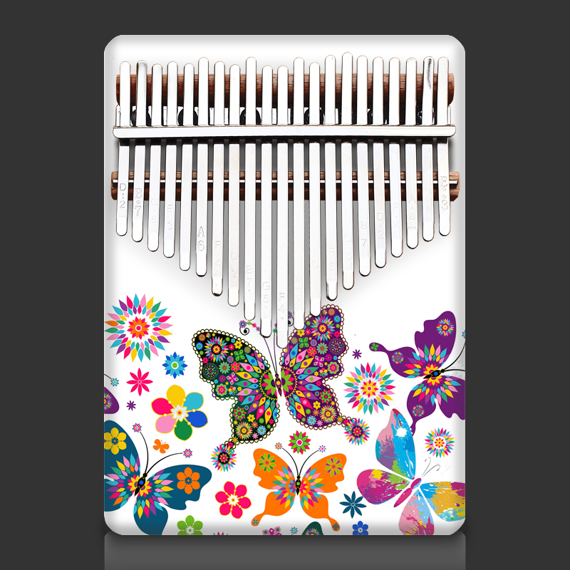 21音拇指琴kalimba卡林巴彩色私H人订制礼物手指钢琴网红乐器