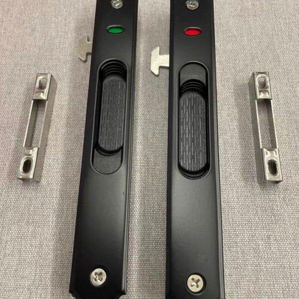 90不锈钢门窗勾锁窗锁铝合金双面钩推拉门平移落地门锁单面勾锁扣