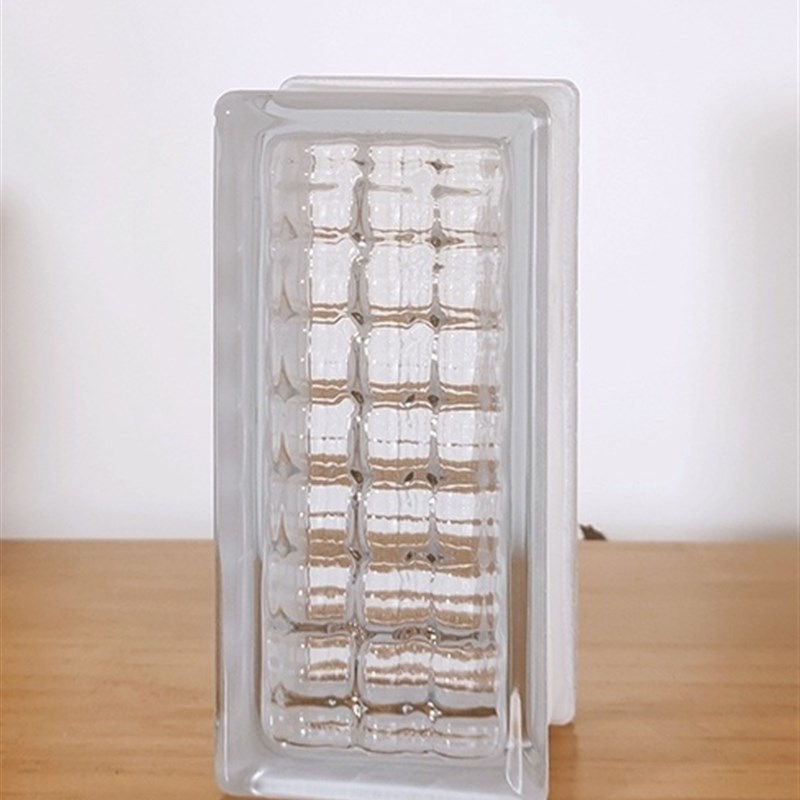 水晶砖超白玻璃砖透明长方形透光不透人玄关空心S玻璃砖隔断墙弧