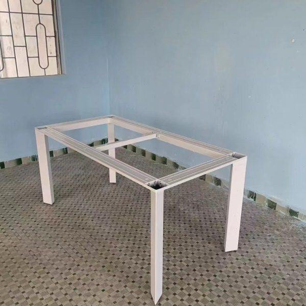 岩板餐桌腿支架书桌脚支撑架铝合金三角桌子腿大理石支撑架子底座