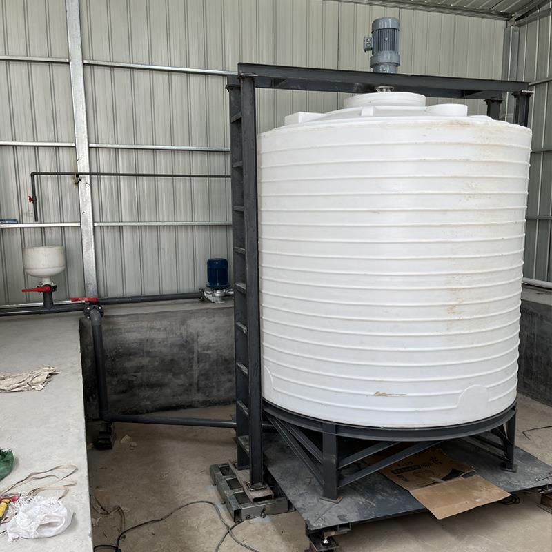 5吨桶塑料水罐PE牛筋搅拌桶10吨塑料存储罐30t20方塑料水塔PE水箱