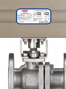 台湾WYECO伟允 C08GS??80A气缸压力3-5kg/cm材质FC250?? DN80