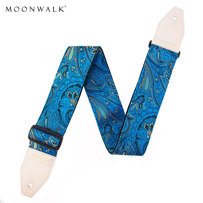 入门乐手101 MOONWALK wDF-20经典复古提花CV电木吉他贝斯豹纹背