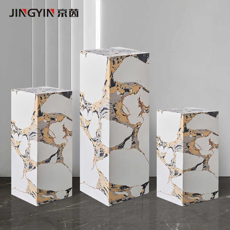 雕塑台大理石底座墩子电视柜旁落地基座会所P展厅展示台落地摆件