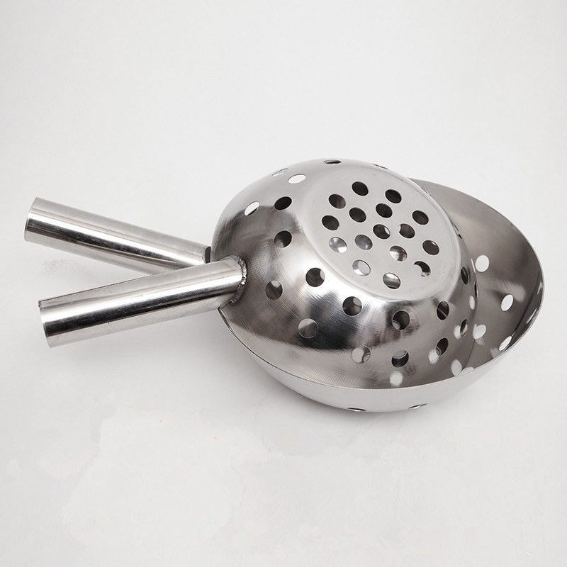 手工粉条漏瓢自制做红薯漏粉瓢濑粉工具凉虾下粉U漏勺家用不锈钢