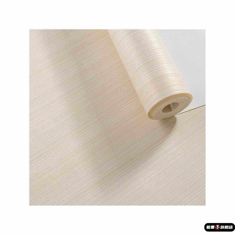 现代简约纯色竖条纹墙纸素色无纺布壁纸 卧室客厅电视Y背景墙满铺