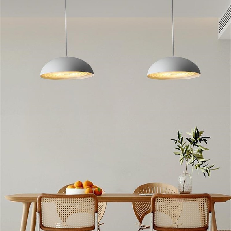 可移位轨道摇臂吊灯奶油风餐厅灯简约G现代大气家用餐桌饭厅书房