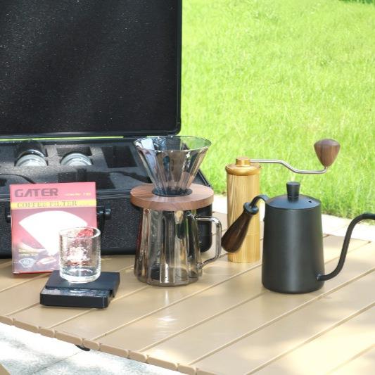 10件套咖啡套装手摇户外便携组合研磨器具咖啡杯滤纸全套咖啡组套