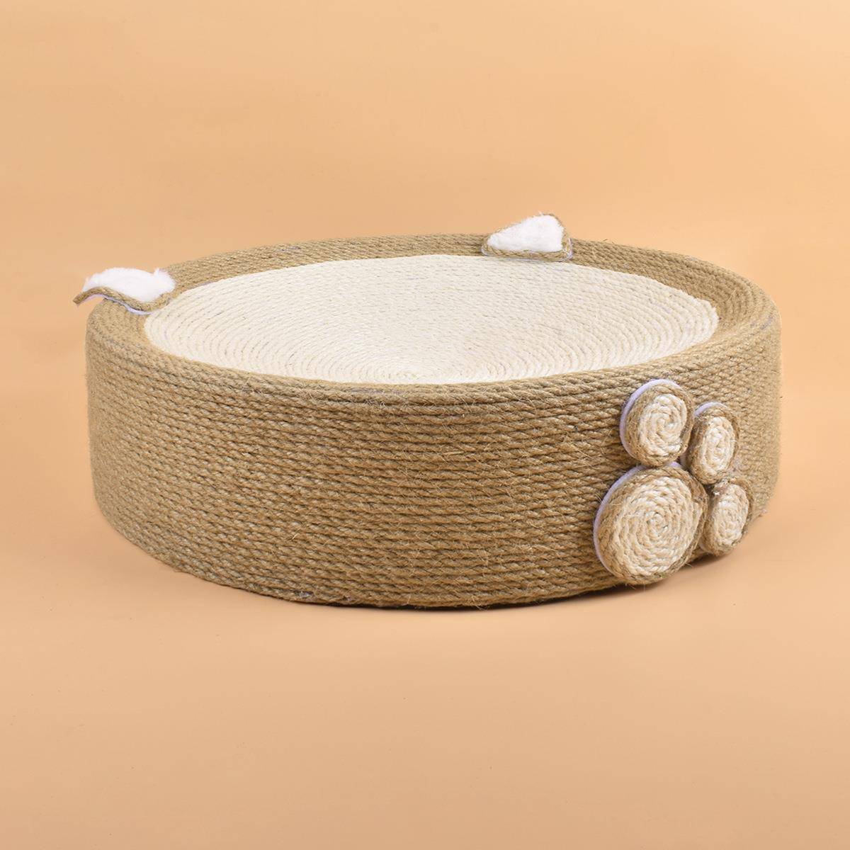 猫抓板窝剑麻耐磨不掉屑圆形猫抓盆猫窝可爱大号猫咪磨爪猫抓板