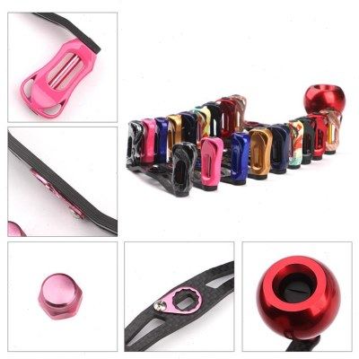 路亚水滴轮摇臂改装碳纤维摇臂握丸路亚渔线轮轻量化改装路亚配件