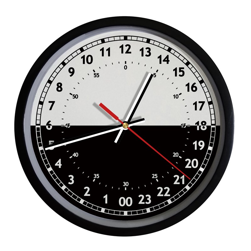 包邮定制2e4小时制扫秒静音挂钟简约现代木纹石英挂表格创意时钟