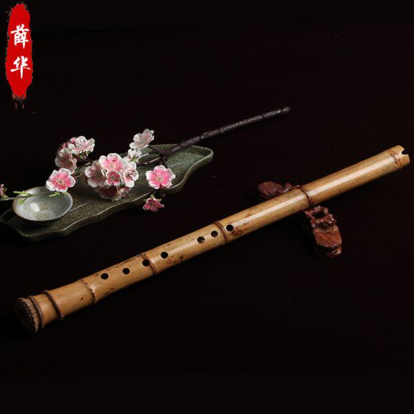 薛华手工特制南箫 专业演奏箫 台湾桂竹南箫G调F调八孔 南箫乐器