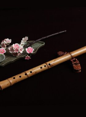 薛华手工特制南箫 专业演奏箫 台湾桂竹南箫G调F调八孔 南箫乐器