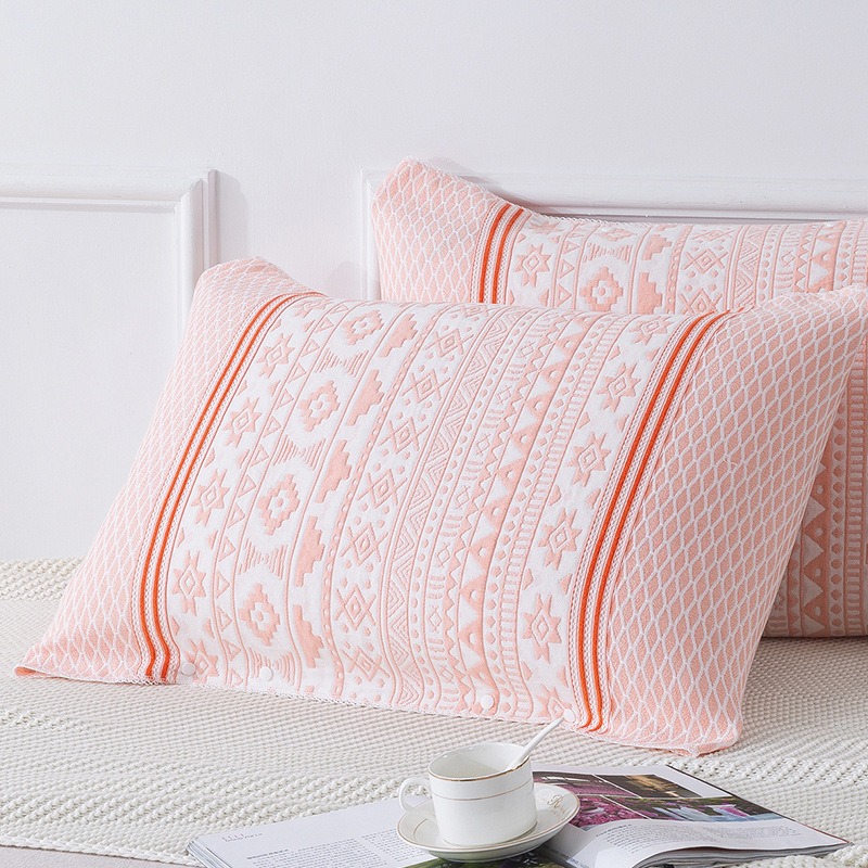 2023新款按扣枕巾枕套二合一可固D定防滑卡扣式魔术防滑不脱落暗