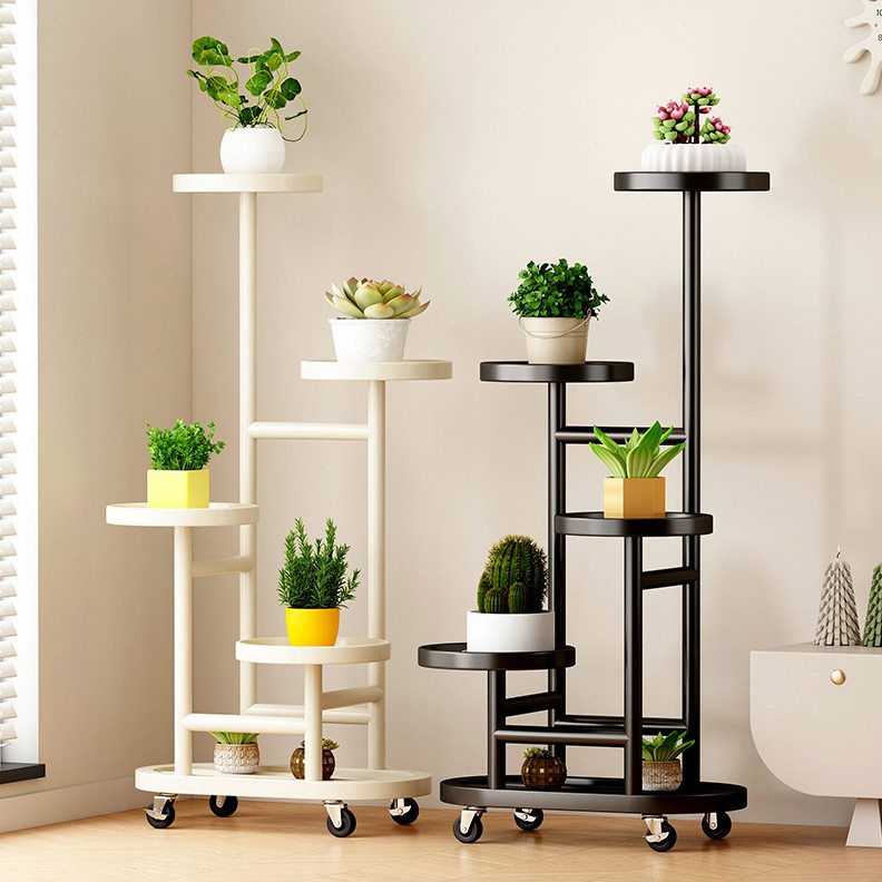 花架子客厅落地式可移动轻奢级感花架置物架阳台绿萝多层花盆架