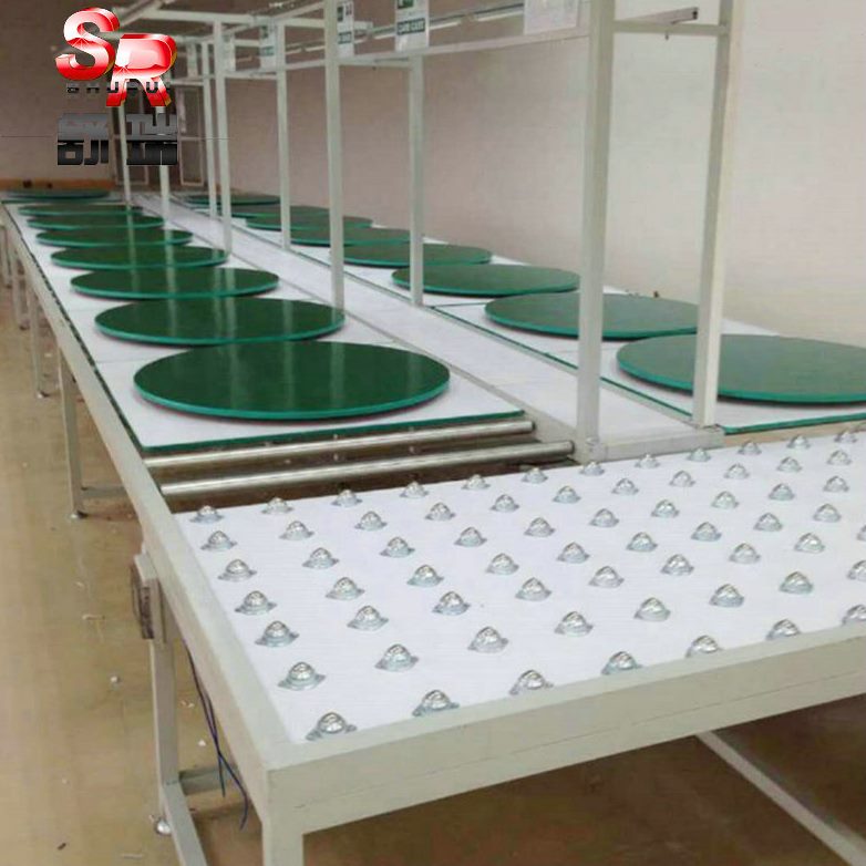 小型滚筒线无动力冰箱洗衣机生产线电动辊筒输送机卸货滑梯流水线