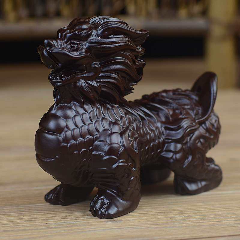 黑檀摆件手把件皮黑木雕家居装饰品客厅摆件创意雕件酒柜摆设