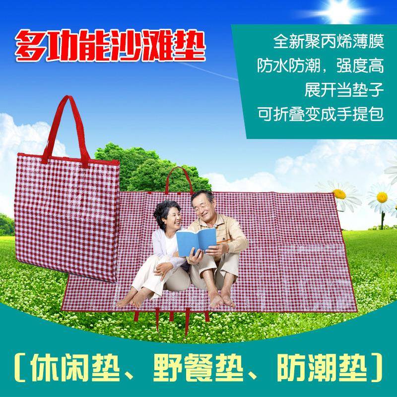 时尚可折叠两用垫 户外野餐垫防潮垫 轻便易携带多功能坐垫